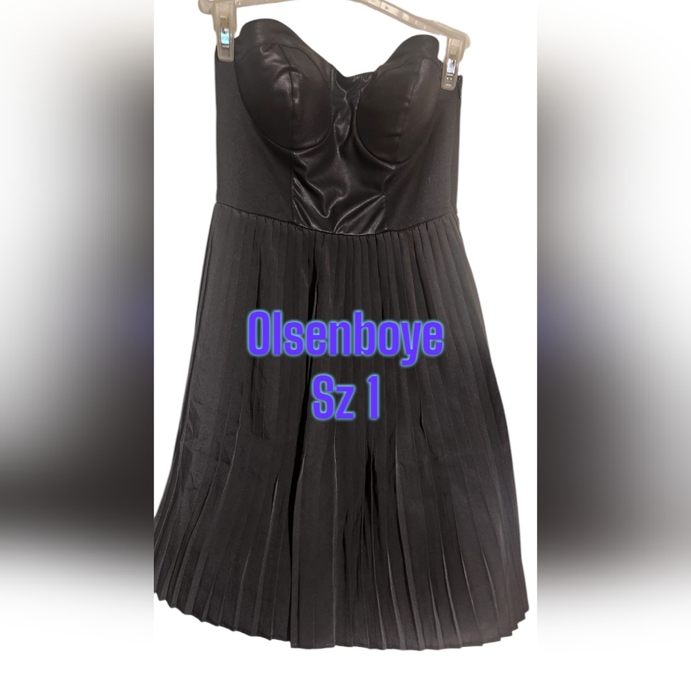 Olsenboye Black Strapless Dress